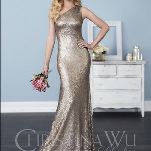 Christina Wu 🌟GOLD 🌟 sequin gown